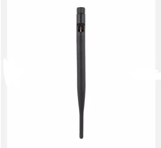 2.4GHz 5dB WiFi antenna with flexible rubber body and SMA male connector for routers and PCs
