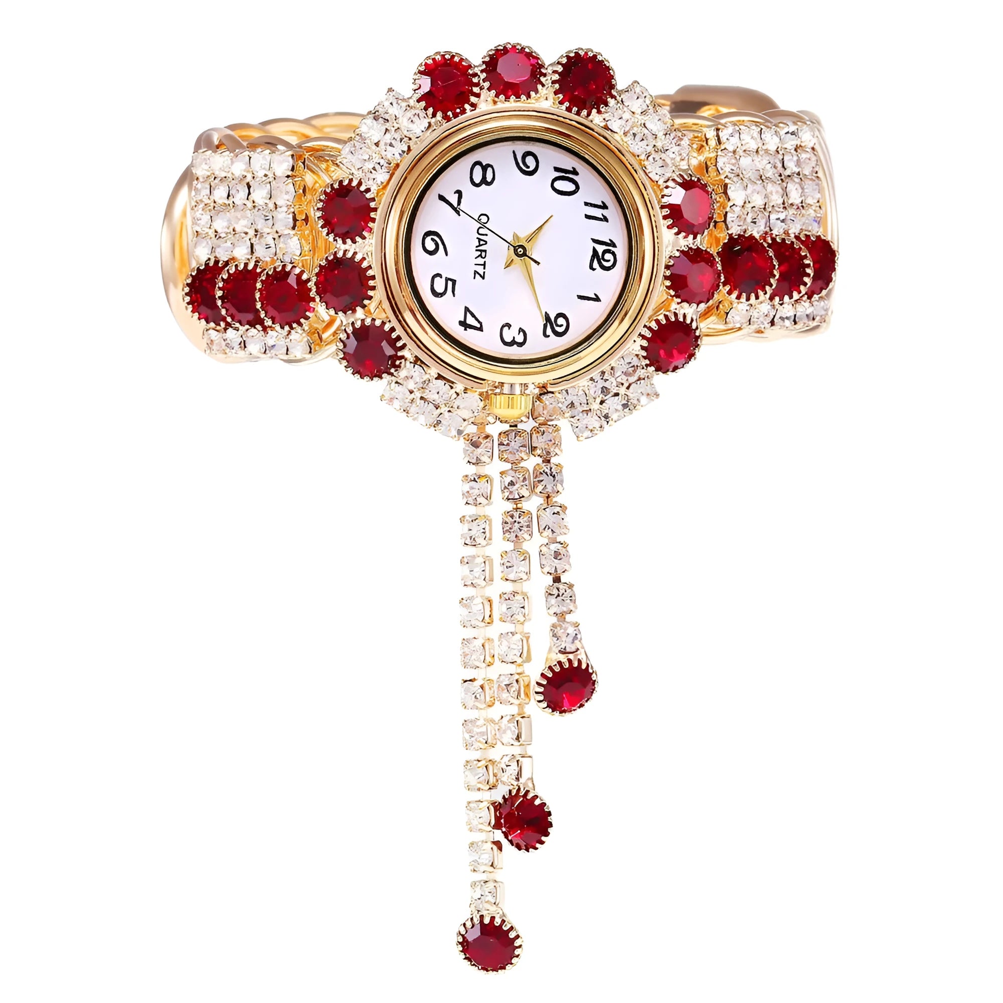 Fashion ladies bracelet watch with round quartz dial, 3.2cm, available in multiple colours