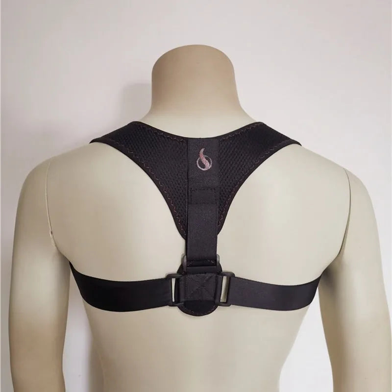 Adjustable clavicular posture correction belt for back support during sitting and fitness activities