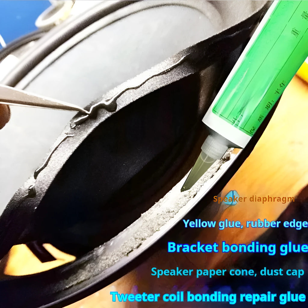 70ml green speaker repair glue, rubber-based liquid adhesive for horn repair, cold curing
