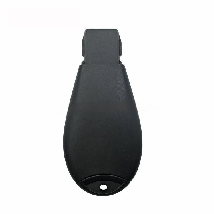 White replacement plastic shell for a Dodge Chrysler credit-card style smart car key fob.