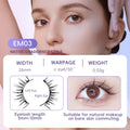 Magnetic suction false eyelashes one pair class mink hair natural simulation daily wear with white clip option