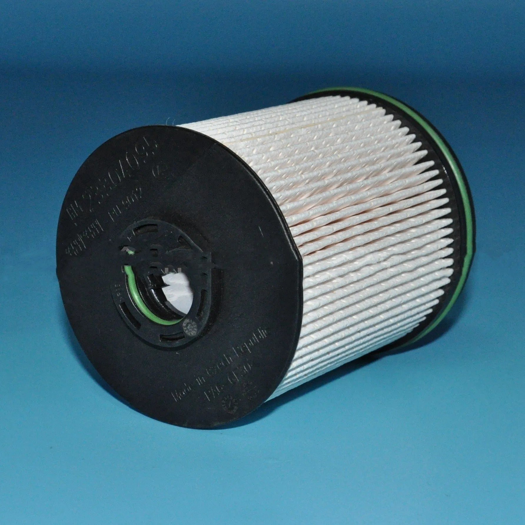 Opel Vauxhall diesel fuel filter element with gasket, 106mm tall, 88mm outer diameter.