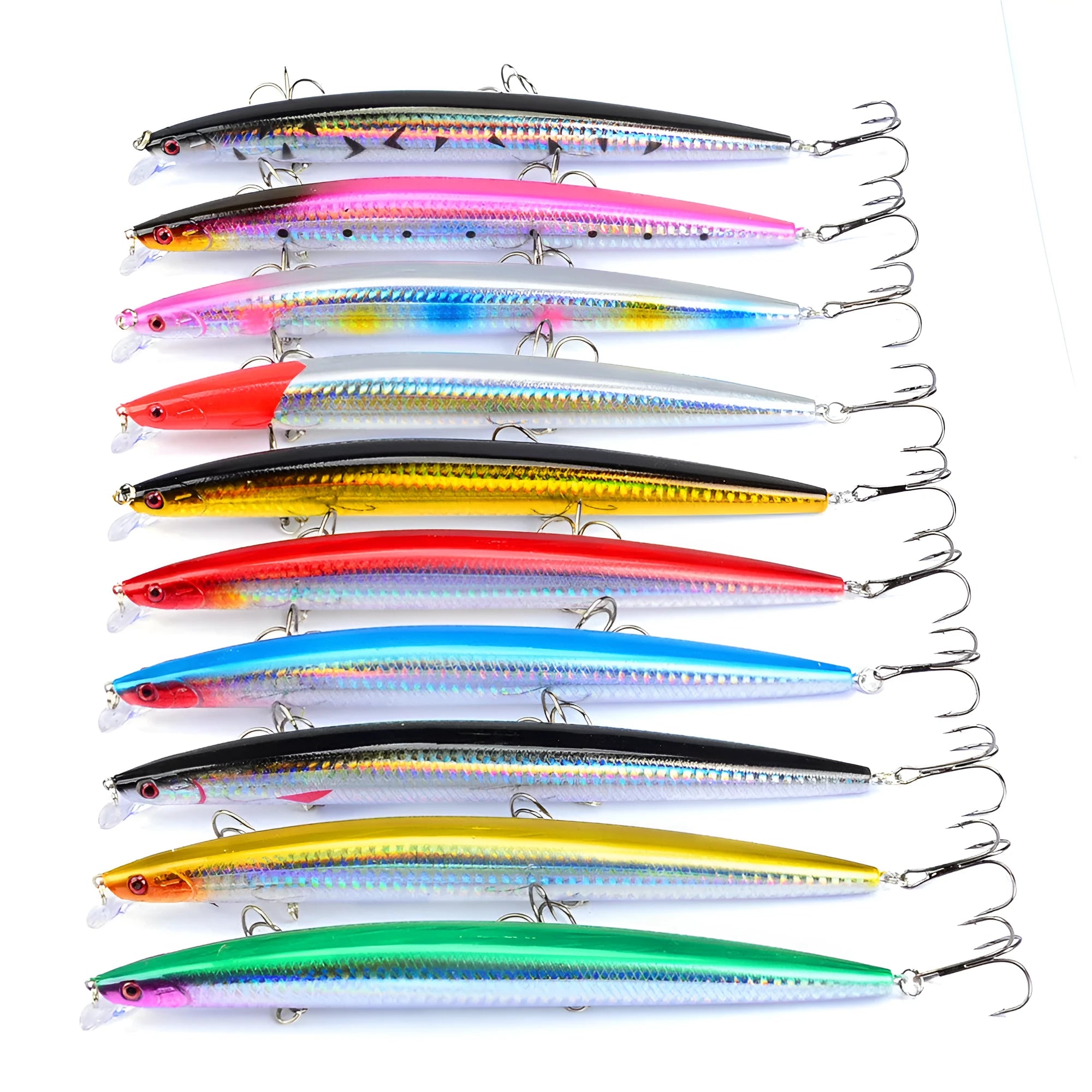 Large sea fishing lure 18cm bionic bait with 3D eyes and hook