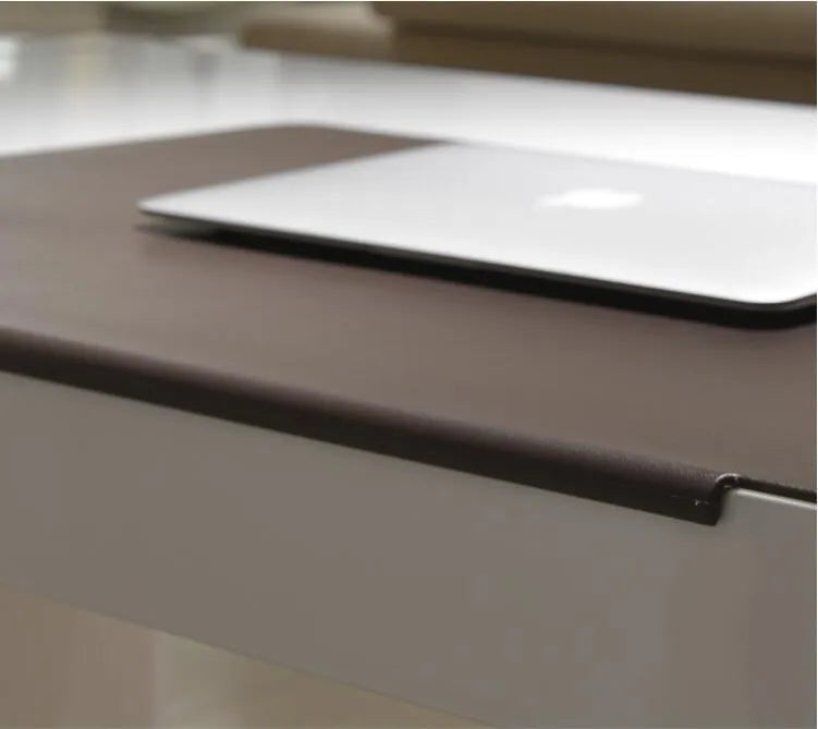 Large PVC computer desk mat 700x450x3mm non-slip surface in black or brown for office and gaming