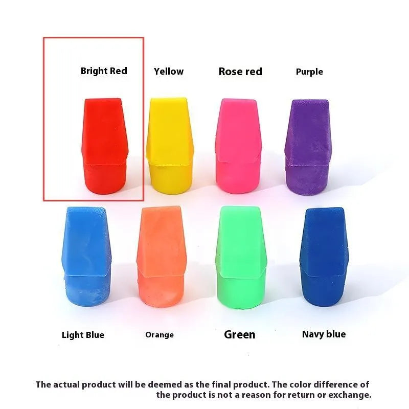 Knife head bullet eraser in TPR with multiple colour options including Morandi and bright shades