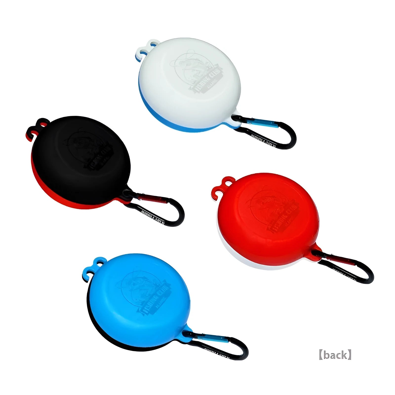 Fishing bait bottom lifter retriever device with coloured wheel and stainless steel hook on spool of braided line.
