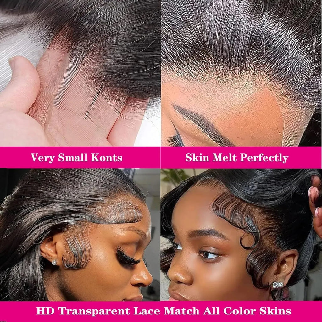 Black synthetic full-head wig with medium-large waves, shown at 22 inches length on a mannequin head.