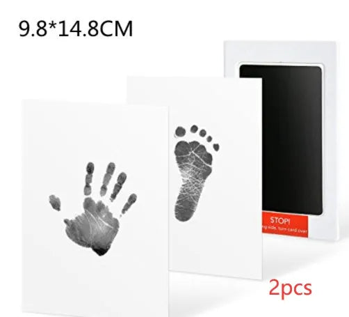 Baby hand and foot print disposable ink pad in multiple colours for keepsake crafting