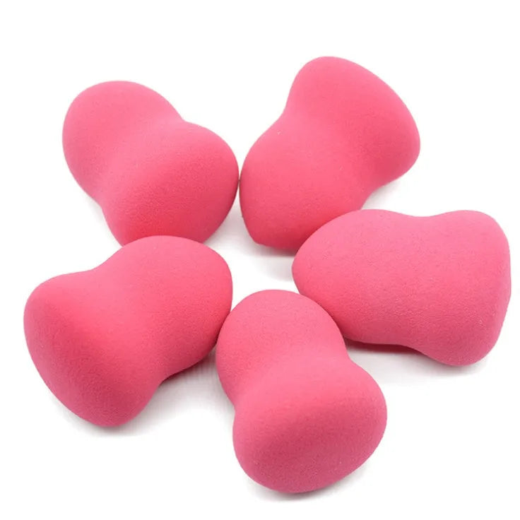 Pink hydrophilic non-latex makeup foundation sponge cosmetic puff 4x4x5.6 cm