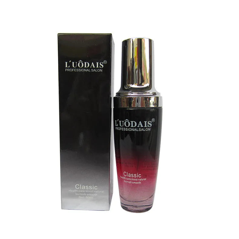 Essential oil hair serum 80ml bottle with heat protection for dry damaged hair