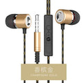 Fanbiya S1 metal ear hook in-ear earphones with microphone and 1.2m cable