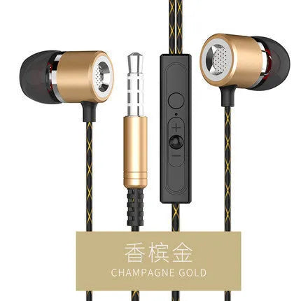 Fanbiya S1 metal ear hook in-ear earphones with microphone and 1.2m cable