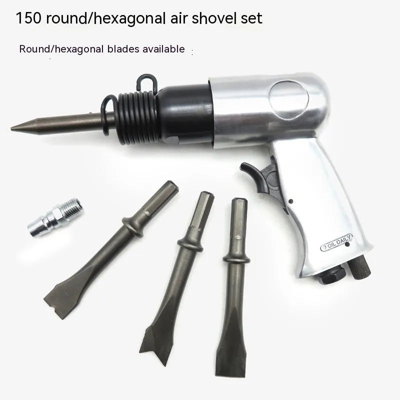 150mm steel air hammer tool with hex and round handle options for brake and rust removal