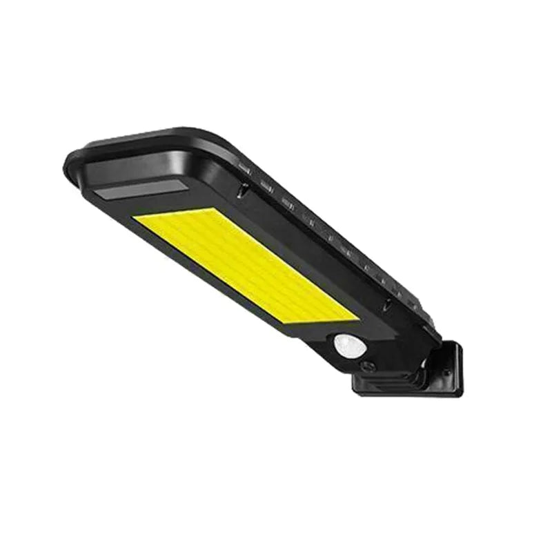 Solar human body induction wall lamp with 20 LED patches and ABS plastic housing on a white wall