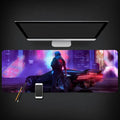 Gaming desk mat 300x800x3mm rubber base cloth top non-slip surface for PC gamers