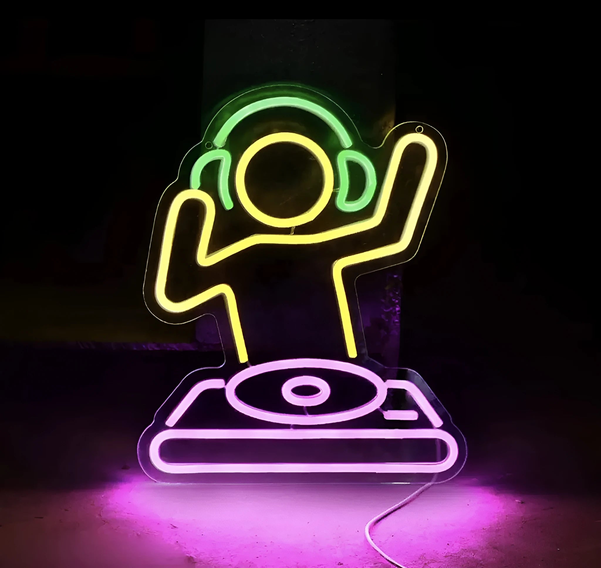 Z-shaped 40x30cm LED neon light for game room wall decoration with USB power cable