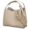 Women's soft cowhide leather crossbody bag in bucket shape design with crossbody strap