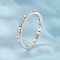 Silver coloured I Love You ring with oxidised black finish, simple bracelet band style.