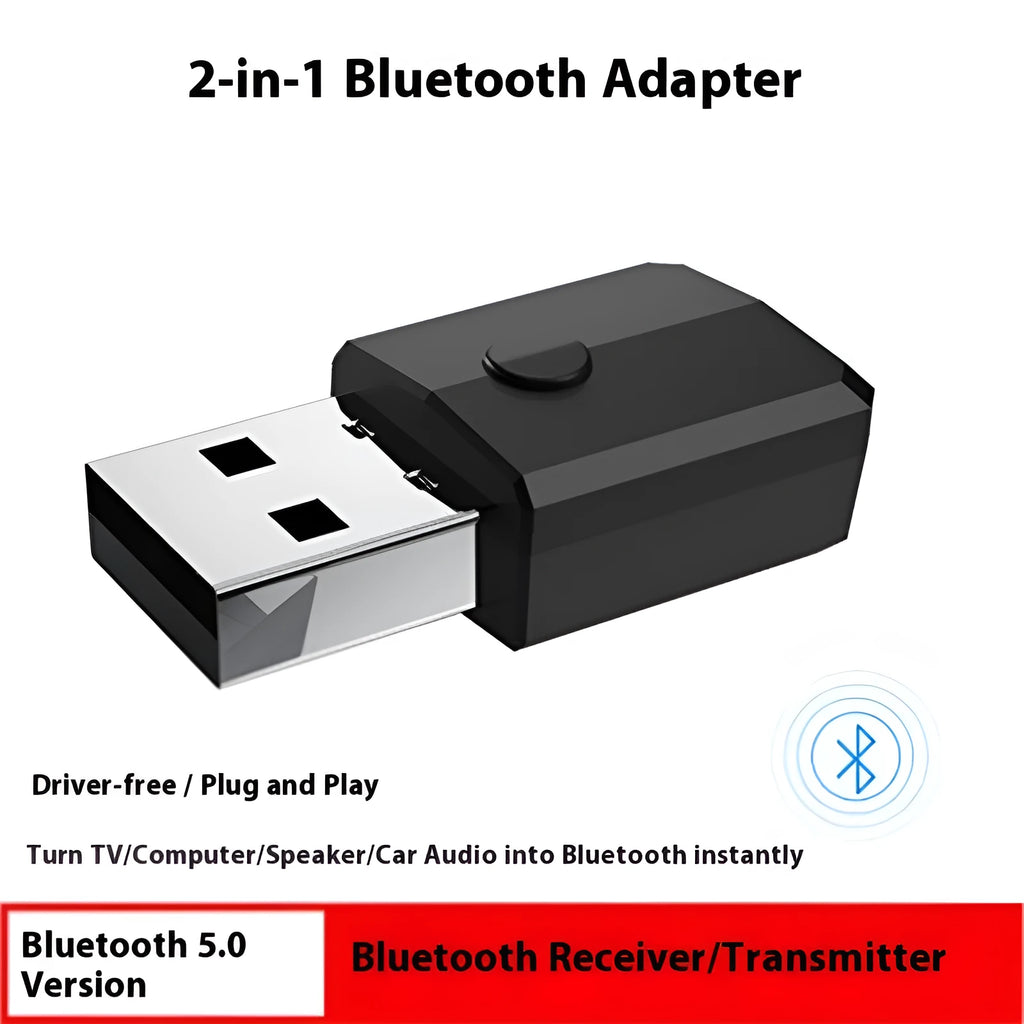 USB Bluetooth transmitter receiver adapter, four-in-one, Bluetooth 5.0, 100Mbps, model ZF-169S