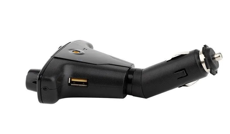 Black car MP3 player with Bluetooth 5.0 FM transmitter dual USB ports and LED screen