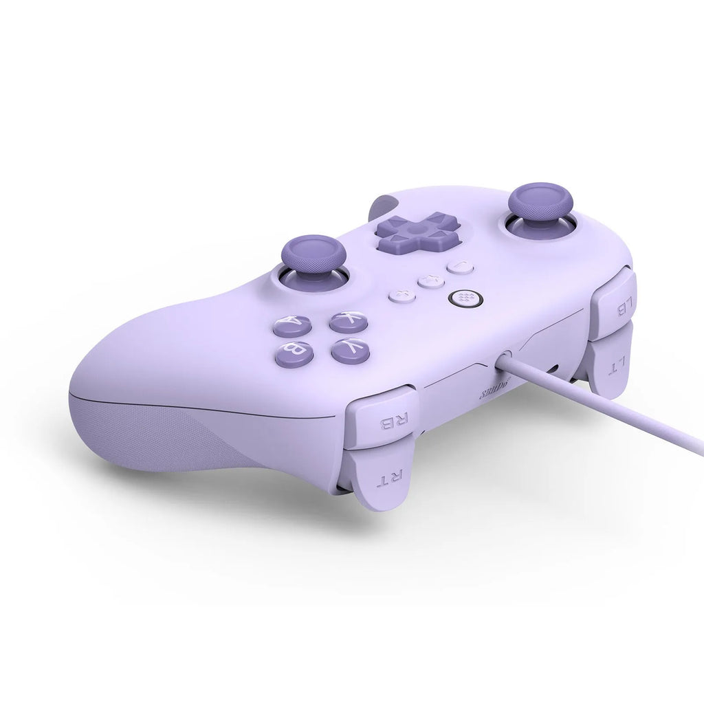 Wired game console handle controller in green with HAILANG non-slip rocker and 1.8m USB cable
