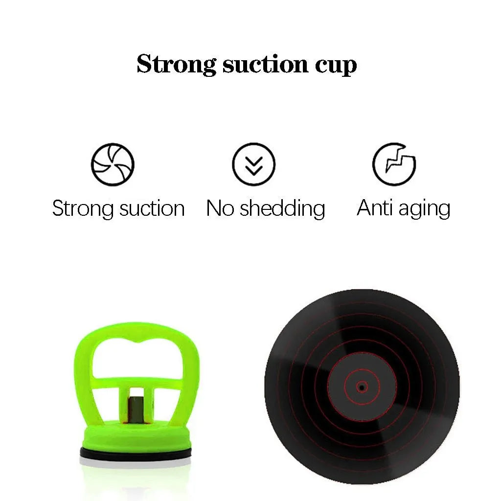Green PU suction cup suspended boxing speed ball on a smooth surface