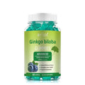 Ginkgo biloba gummies bottle with 60 gummies for memory and focus support herbal supplement