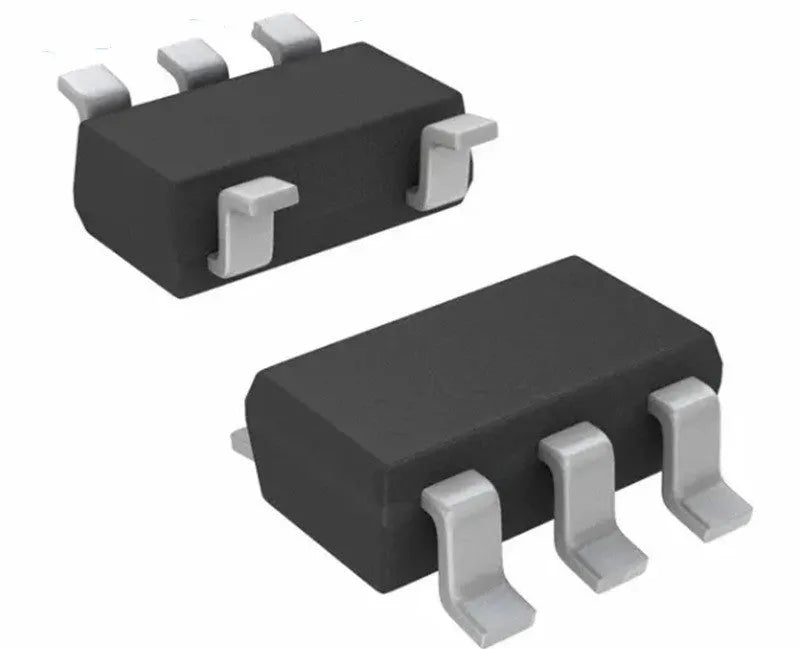 Microchip memory chip 24 LC02BT I/OT on white background for network communication instruments
