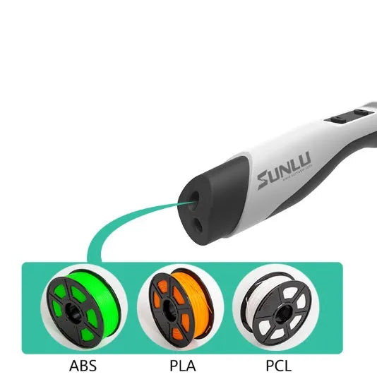 Plastic 3D printing pen 180mm in black colour for handheld 3D painting and graffiti