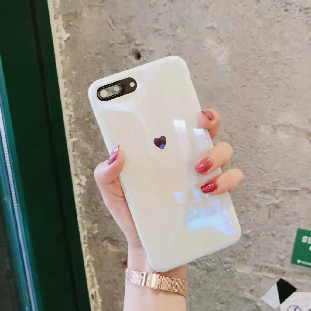 Slim Bluwhite iPhone case with blue light filter for iPhone models 6, 7, 8, and X.