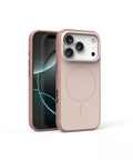 Frosted magnetic protective case for iPhone with a dedicated AI photography button on the side.