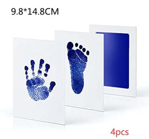Baby hand and foot print disposable ink pad in multiple colours for keepsake crafting