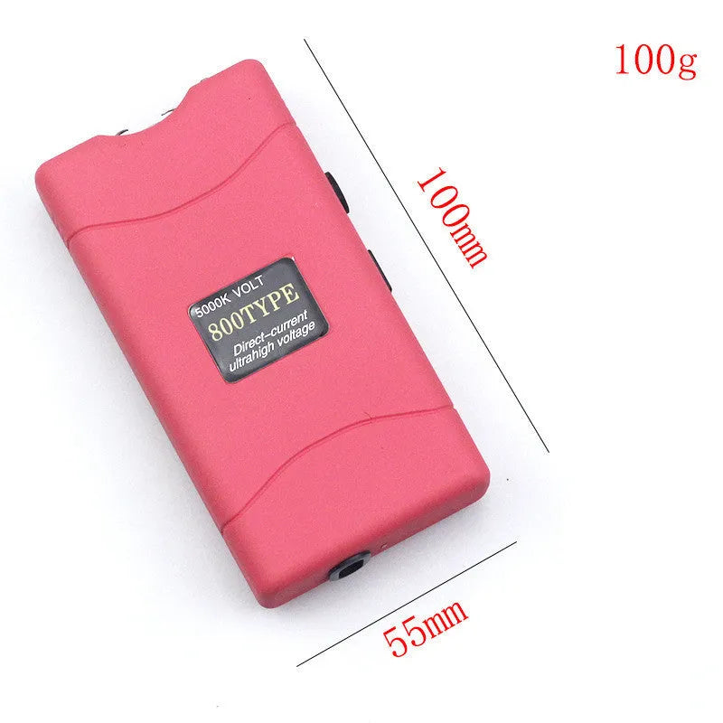 Women's self-defence multi-function flashlight in multiple colour options including purple, blue and pink
