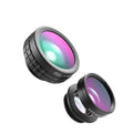 Aukey PL-A1 three-in-one phone lens kit with fisheye, wide angle, and macro lenses and clip.