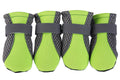 Teddy dog shoes with reflective double magic wand closure, rubber sole, and breathable mesh in black, pink and green colours