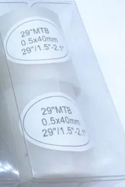 Polyurethane bicycle tyre pad 0.5mm thick, 40mm wide for 26 inch MTB tyre protection.