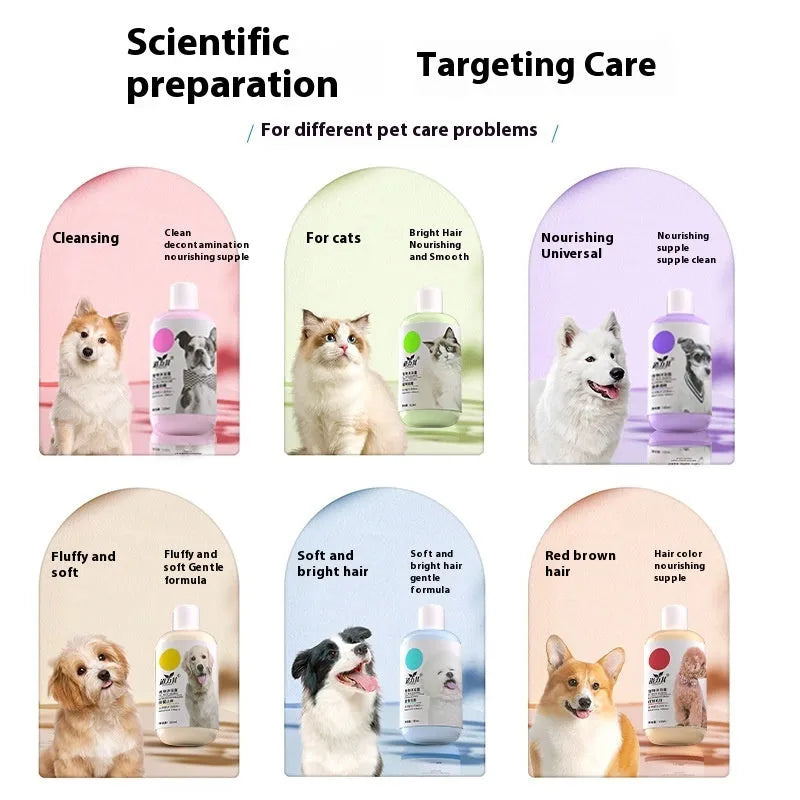 510ml pet shower gel cat shampoo bottle for decontamination and body deodorisation, one unit