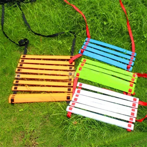 PP jump ladder for footwork training in black, blue or red, available from 3 metres to 10 metres