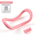 Yoga four piece fitness set with leg stretcher, foot pedal device, yoga ring, and figure eight tension rope.