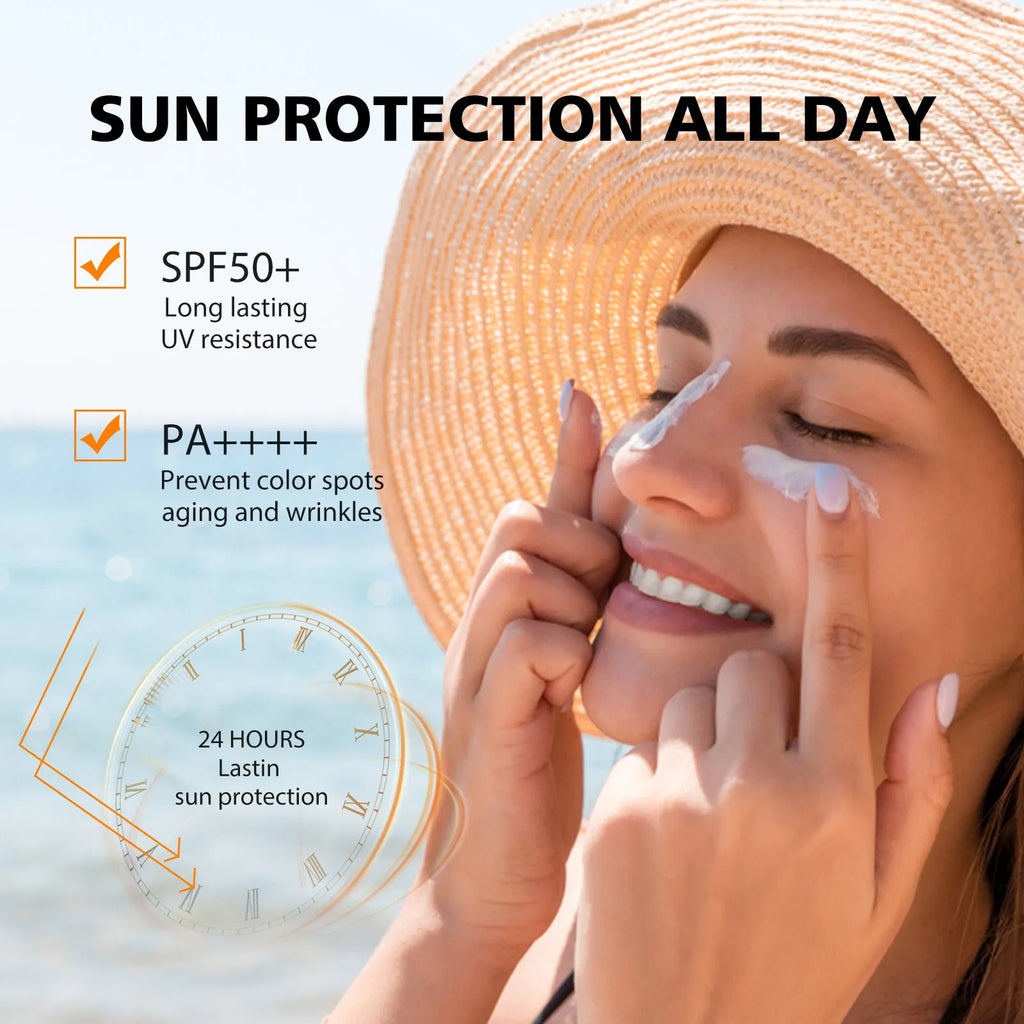 50ml hyaluronic acid moisturizing protective gel with non-oily UV resistance for summer outdoor body care