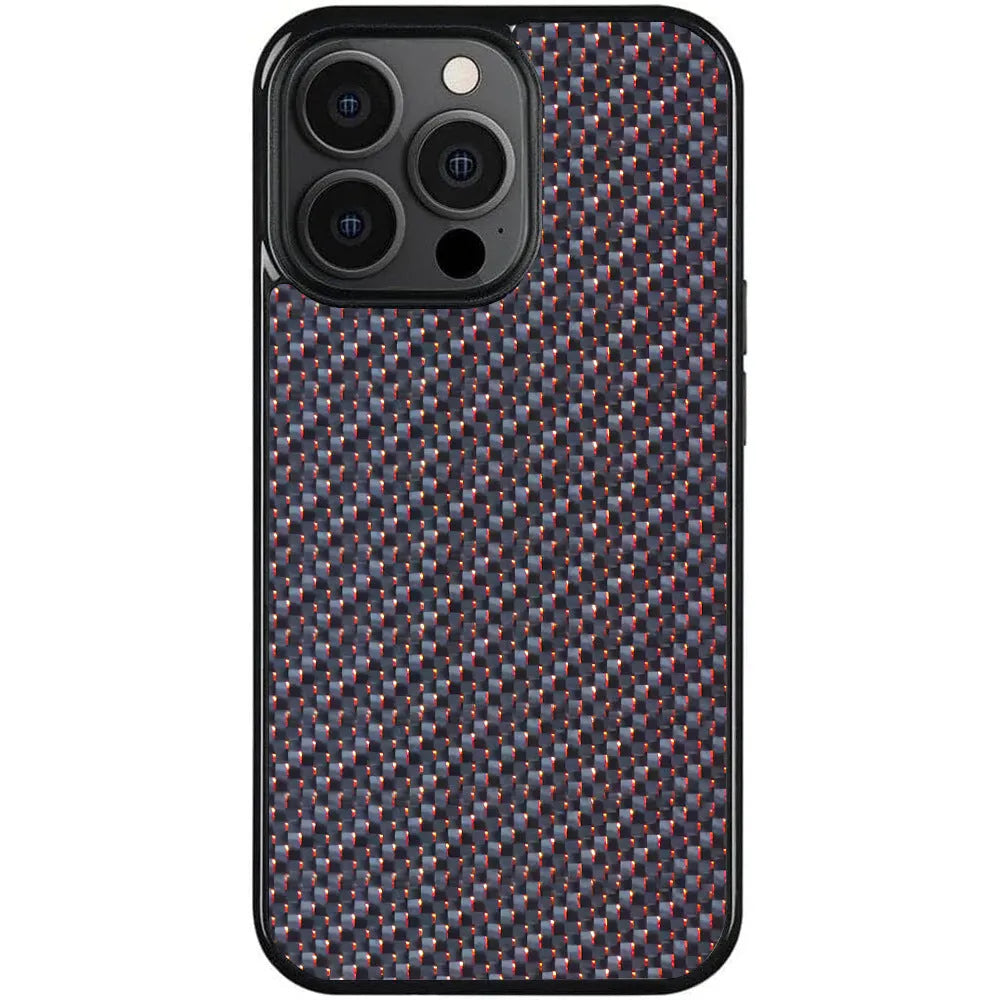 Carbon fibre 3K twill phone case with magnetic suction, shockproof, fits iPhone 15 Pro Max