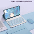 Samsung Galaxy Tablet protective case with Bluetooth keyboard and charging mouse in six colour options