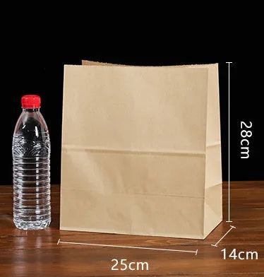 Yellow kraft paper aluminium foil thickened snack packaging bag with customisable capacity sizes