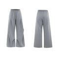 Men's dark grey cotton sports suit with padded shoulder shirt and shorts featuring metal embellishments.