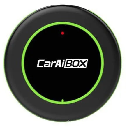 Black C6 wireless car adapter with Type-C USB interface for Android Auto and CarPlay