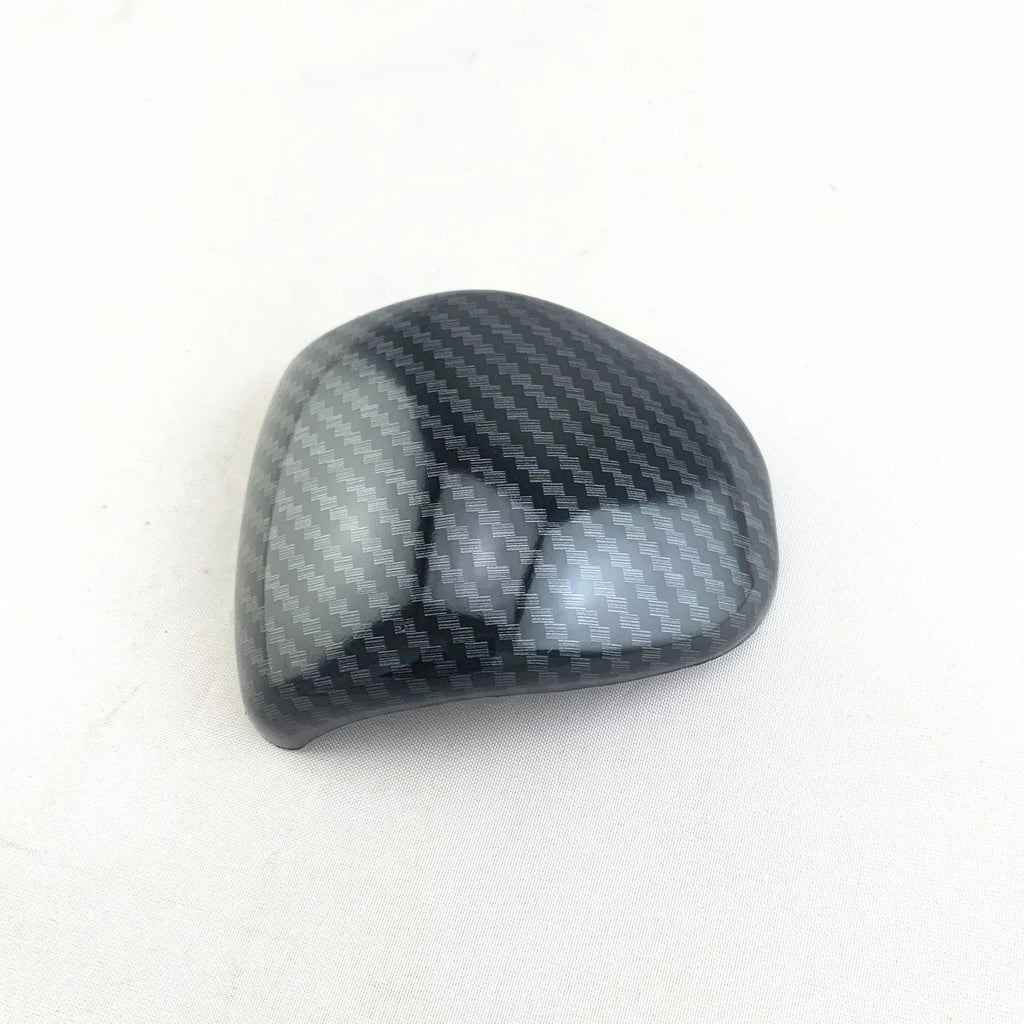 Smart RunK3 carbon fibre pattern gear shift head cover made from black ABS plastic
