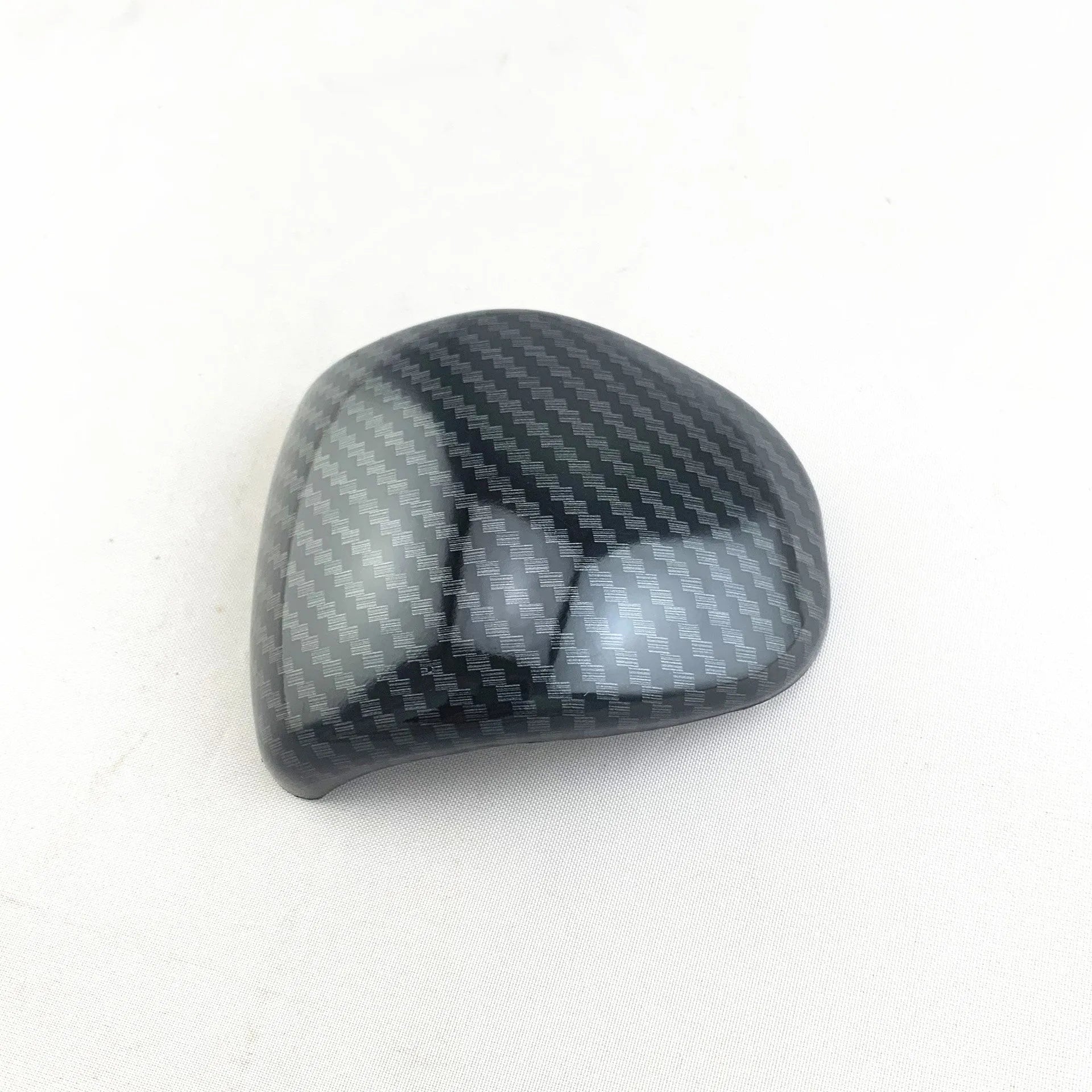 Smart RunK3 carbon fibre pattern gear shift head cover made from black ABS plastic