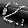 Magnetic data cable with 1m and 2m options, USB Lightning Micro USB TYPE-C