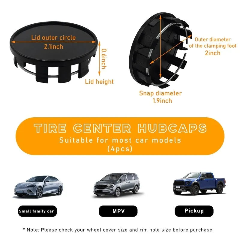 Black and silver 54mm plastic wheel cap for Japanese vehicle centre bore